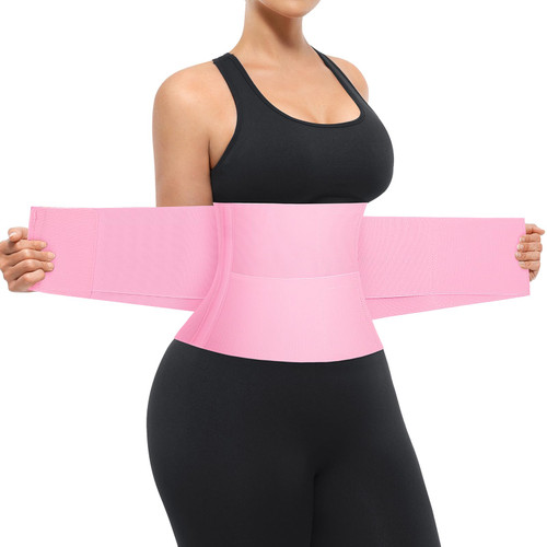 SHAPELLX Waist Trainer for Women Faja Corset Workout Waisted Trainers Waist Cincher Tummy Control Body Shaper Shapewear Lavender Pink