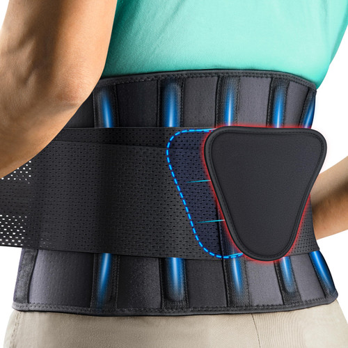 FEATOL Back Brace for Lower Back Pain, Back Support Belt for Women & Men, Breathable Lower Back Brace with Lumbar Pad, Lower Back Pain Relief for Herniated Disc, Sciatica, Scoliosis plus size (Waist