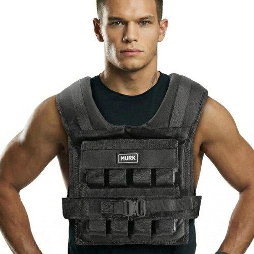 MVRK Weighted Vest Men 35lbs - Weighted Workout Vest With Removable Iron Weights, Heavy Duty Adjustable 0-35 lb with 16 Iron Weight For Functional Training & Calisthenics - Weight Vest for Men and Women