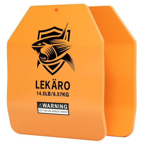 14.5 lb Curved Weighted Vest Plates for Men and Women - 1 Pair Ergonomic Contoured Steel Plates - High-Density Build for Weighted Vests, CrossFit, Hero WOD and Rucking