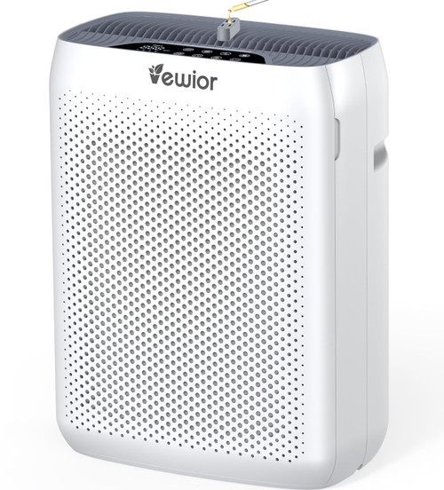 VEWIOR Air Purifiers for Home Large Room Up to 3000Sq.ft, H13 HEPA Air Cleaner with Washable Pre-Filter, PM2.5 Display, Sleep Mode, Timer, Aromatherapy, Auto Mode for Smoke, Pet Hair, Dust Pollen