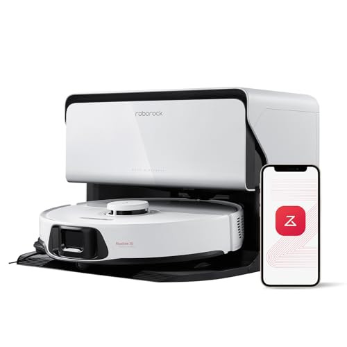 roborock S8 Max Ultra with Auto Water Refilling and Drainage System Robot Vacuum and Mop, FlexiArm Design, Smart Dirt Detection, Self-Emptying, 8000Pa Suction for Various Floors, Pet Hair, White