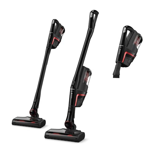 Miele Triflex HX1 Plus Cordless Stick Vacuum Cleaner, 60 min runtime, Obsidian Black / Red
