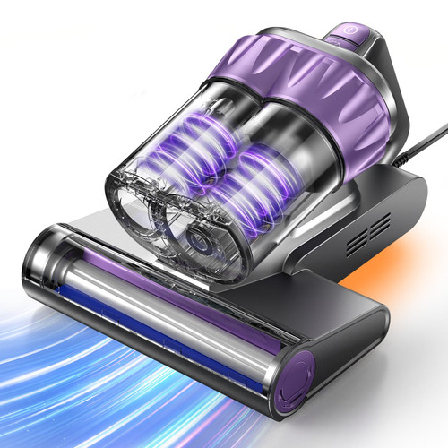 Airpher Mattress Vacuum Cleaner, 18Kpa Bed Vacuum Cleaner with 253.7nm UV-C Light, 150°F Heat, HEPA Filter & Ultrasonic, Versatile Handheld Vacuums for Bed, Sofa, Couch, Crib Gift Ideas for Women