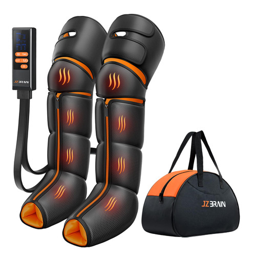 Foot and Calf Massager for Circulation and Pain Relief, Sequential Compression Boots with 6 Modes, 9 Intensity, 3 Heat