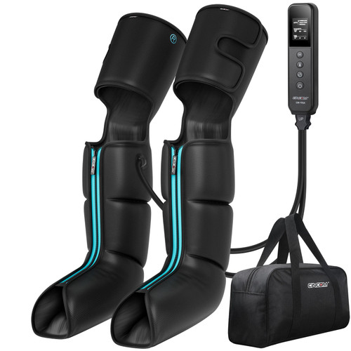 CINCOM Leg Massager for Circulation and Pain Relief, Air Compression 3 in 1 Leg Massager for Foot Calf & Thigh