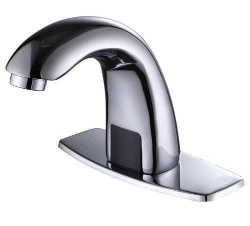 Bathroom Sink Faucet, Motion Automatic Sensor Faucet with Hole Cover Plate