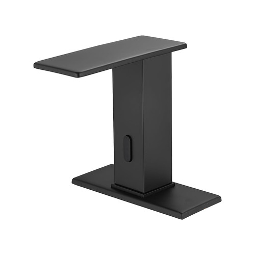 Automatic Sensor Matte Black Touchless Bathroom Sink Faucet Black