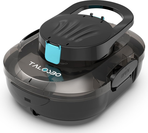 Robotic Pool Cleaner with 75-80Mins Runtime, Small Pool Robot for Above-Ground Pools up to 645 Sq.ft, Lightweight