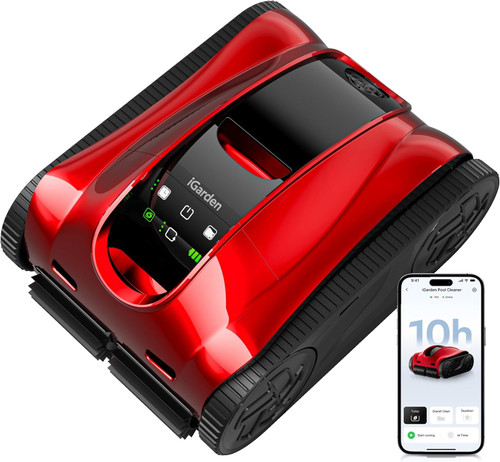 (2026 Upgrade) iGarden Pool Cleaner K Pro, 10H Runtime, Cordless Robotic Pool Vacuum for Inground Pools, 200% Turbo Suction