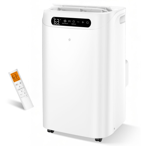 14000 BTU Portable Air Conditioners,Cools Up to 700 Sq.Ft, AC Unit with Cooling/Fan/Dehumidifier/Sleep Mode,Remote Control&Installation Kit, Portable AC for Large Rooms