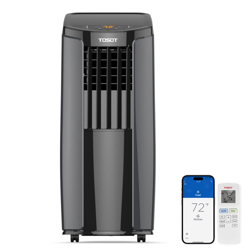 Smart Wifi Control, AC Unit with Dehumidifier, Fan, Window Kit for Easy Installation, Cool Rooms Up to 400 Square Feet