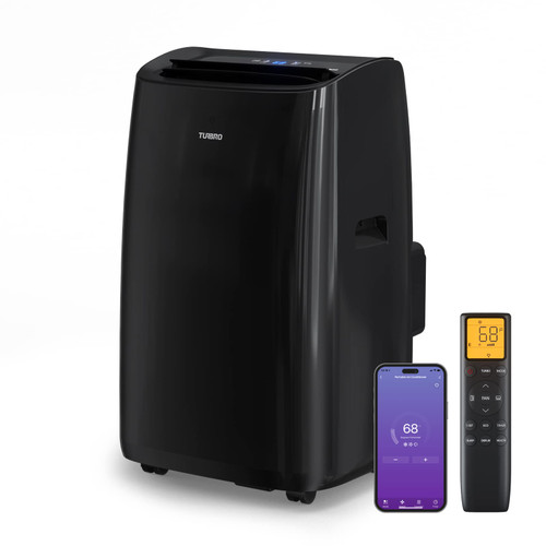 TURBRO 14,000 BTU Smart WiFi Portable Air Conditioner, Cooling up to 600 Sq Ft, 3 in 1 Functions, with Remote