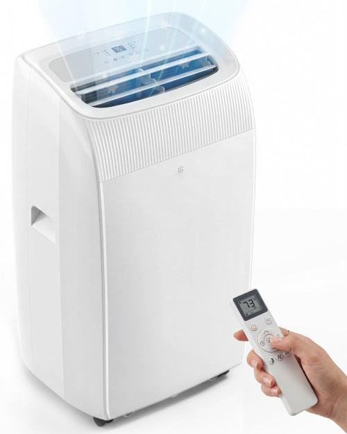 Multi-Function Portable AC Unit Cools Up to 700 Sq. Ft., with Ultra-Quiet(42db), Auto Swing, 24H Timer, AC Unit for Bedroom