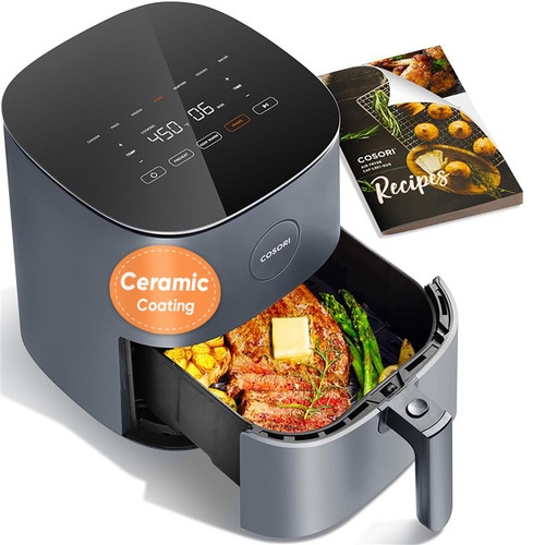 COSORI Air Fryer Pro, Compact 5QT, Ceramic Coating, 7 Presets with Preheat & Keep Warm, 450℉, Easy to use & clean