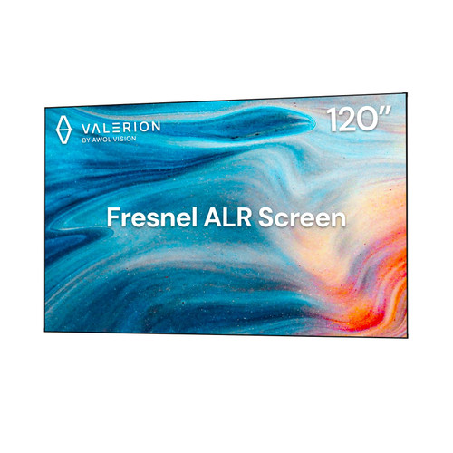 Valerion 120-inch Fresnel ALR Projector Screen, 16:9 Fixed Frame, Daylight Viewing, 1.8 Gain, 85% Ambient Light Rejection (Ceiling & Side), Compatible with Long Throw Projectors