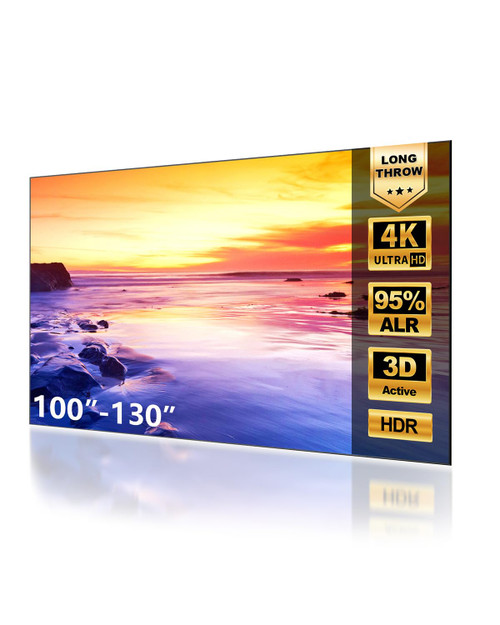 NothingProjector ALR Screen for Long/Standard Throw Projector, 120 inch, 95% Ambient Ceiling Light Rejecting, 4K/8K Ultra HD, Active 3D, Anti Daylight, Fixed Frame Wall Mount Non-UST NothPJ