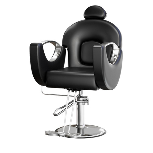 Professional Reclining Salon Barber Chair – 360° Swivel Hydraulic Hair Stylist Chair with Heavy Duty Pump for Home, Barbershop & Spa, Comfort, High-Density Cushion, Adjustable Height, Multiple Colors