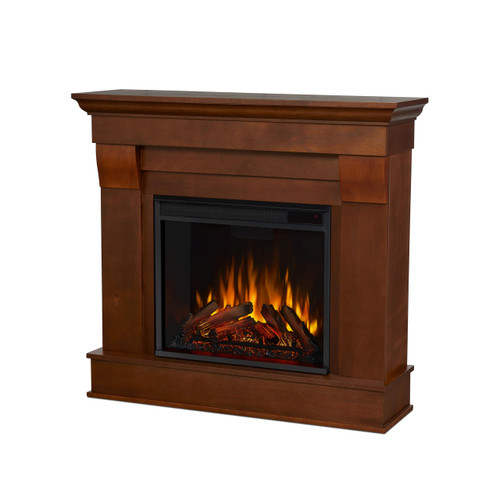 Real Flame Chateau 41” Electric Fireplace with Mantel for Living Room or Bedroom