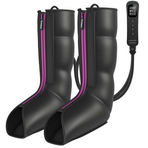 QUINEAR Leg Massager for Circulation and Pain Relief, Heating Leg Compression Massager with 3 Modes, Foot and Calf Massager with 3 Intensities 3 Heats