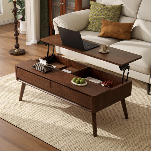 Rectangular Coffee Tables with Storage for Living Room Home Decor (47.24inch)