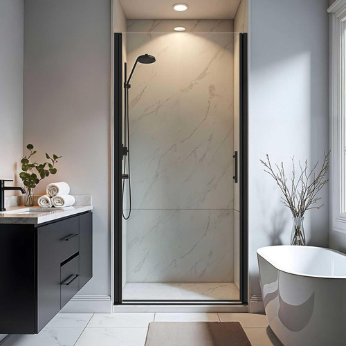 Pivot Shower Door, 1/4"(6mm) SGCC Tempered Glass