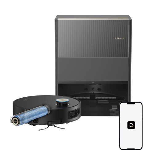 DREAME Aqua10 Ultra Roller Robot Vacuum and Mop & 30,000Pa Suction, Self-Cleaning Dock & Extending Roller Mop, Heat-Washes & Dries, Carpet Protection, AI Camera & LiDAR Avoidance Tech, Voice Control