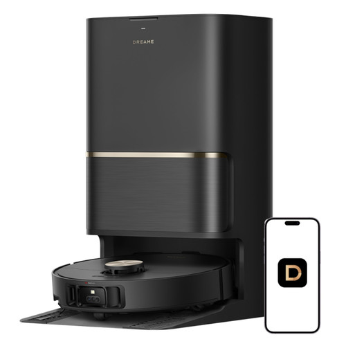 DREAME L50 Ultra Robot Vacuum and Mop Black with Auto-Empty and Mop Self-Cleaning, Precise Obstacle Avoidance, 19,500Pa Suction, HyperStream Detangling DuoBrush