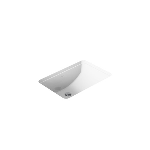 Bathroom Sink With Curved Bottom, 20-7/8" W X 14-3/8" L, White