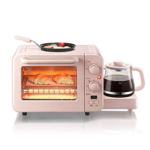 3 in 1 Breakfast Maker Station, Multifunction Breakfast Maker Machine with Mini Electric Oven