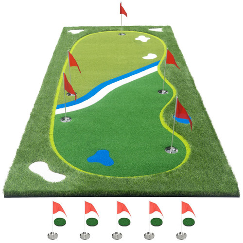 Golf Putting Green Mat - 5FT×10FT/5FT×12FT Putting Green Indoor, Professional Golf Putting Mat with Realistic Turf