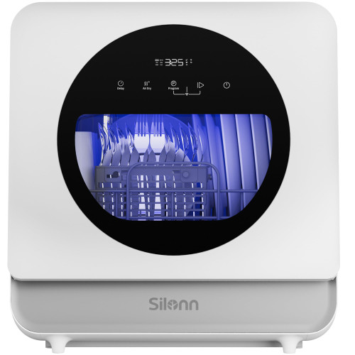 Silonn Portable Countertop Dishwasher, Smart App Control, Triple-Jet Cleaning