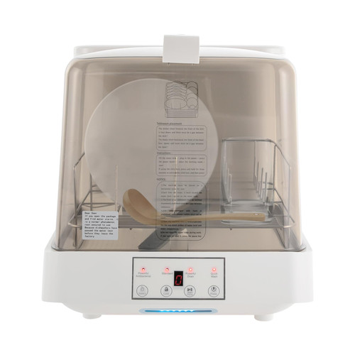 800W Automatic Dishwasher, Countertop Mini Dishwashers with 360° Rotating Spray