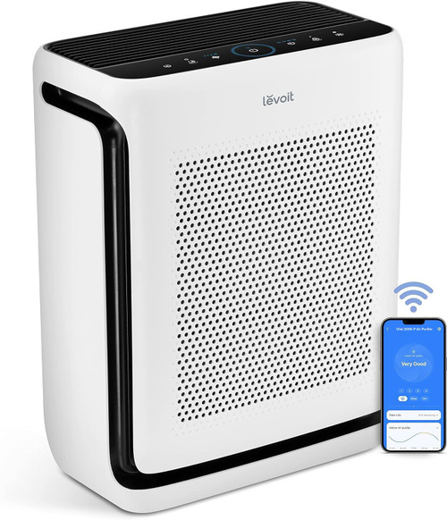 LEVOIT Air Purifiers for Home Large Room Up to 1875 Ft² with Washable Pre-Filter, AHAM VERIFIDE, Air Quality Monitor, HEPA Sleep Mode for Allergies