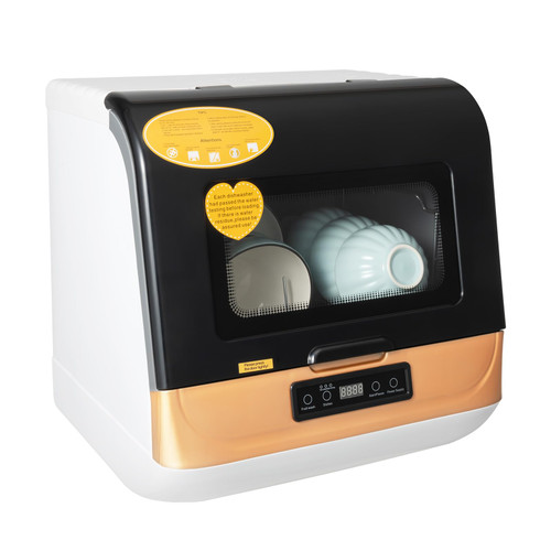 3-In-1 Portable Countertop Dishwashers, 800W 12-20 Pieces Desktop Non Installation Dishwasher