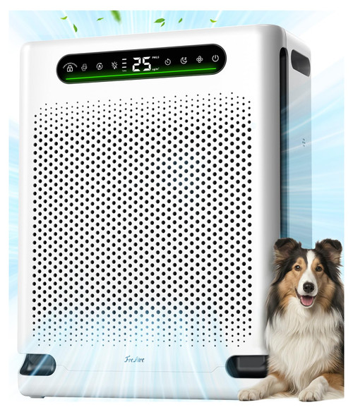 Air Purifiers for Home Large Room Up to 2600 Ft², HEPA Air Purifier with Washable Filter & Air Quality Display