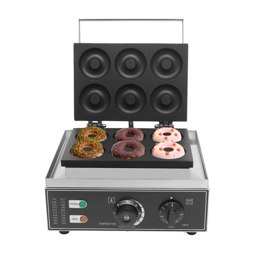 Donut Maker, 1550W Mini Donut Machine – 6 Donuts in 5 Min, Non-stick Coating Donut Making Machine