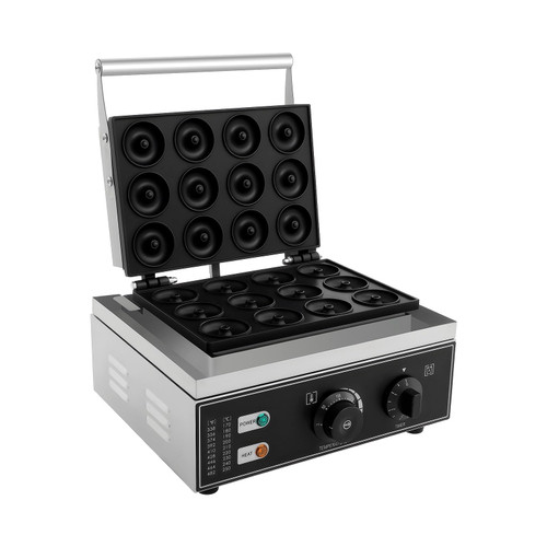 Electric Donut Maker, 110V 1550W Commercial Non-Stick Doughnut Machine 122-572℉