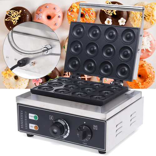 Donut Maker Machine Electric Doughnut Baker Maker Machine 110V Commercial Use Nonstick