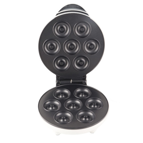 Dpofirs Mini Donut Maker Machine, Electric Donut Maker, Electric Non Stick Makes 7 Small Doughnuts