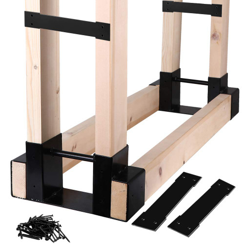 MOFEEZ Outdoor Firewood Log Storage Rack Bracket Kit