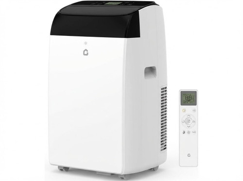 CABIHOME Low Noise 14,000 BTU Portable Air Conditioner - 3-in-1 Cooling, Dehumidifier & Fan - Auto-Evaporation, 24-Hour Timer, LED Display, Remote Control, Easy Window Installation Kit