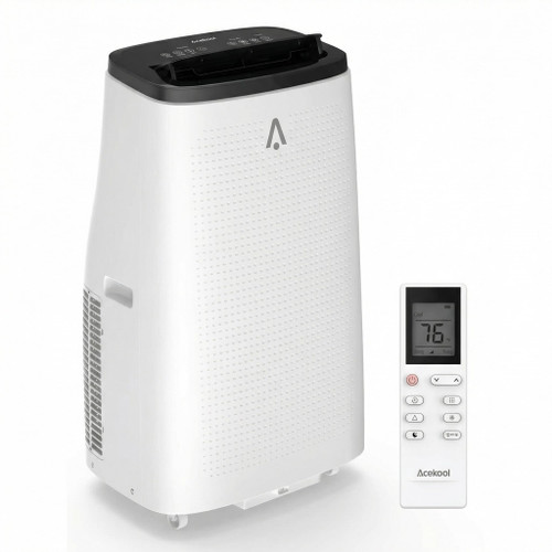 GarveeHome 15,000 BTU Portable Air Conditioner – 3-in-1 Cooling, Fan & Dehumidifier – Quiet ≤54dB – LCD Remote, 24H Timer – Air Purification – Window Kit – Dark Top Cover