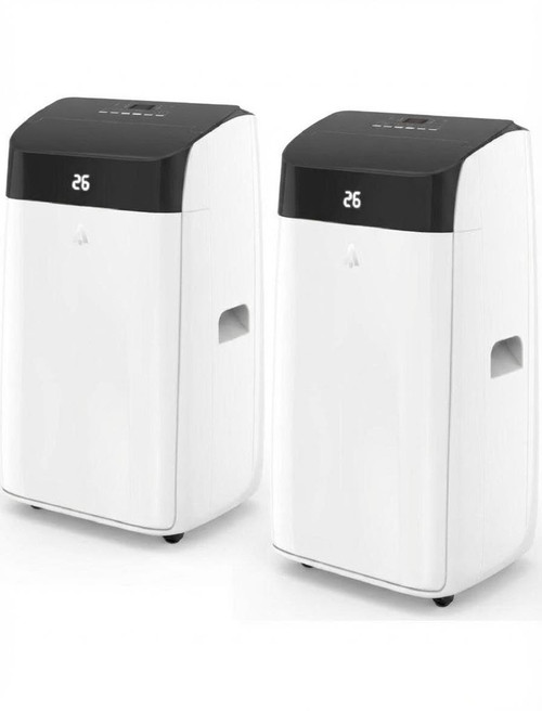 14000 BTU Portable Air Conditioner, 3-in-1 Cooling AC Unit with Cool, Dry & Fan Modes, Cools Up to 700 Sq. Ft, Sleep Mode & 2 Fan Speeds, Remote Control, Freestanding AC for Home, Black