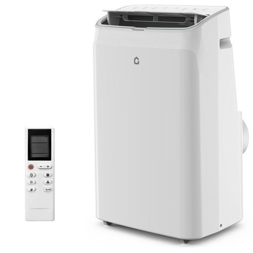 14,000 BTU Portable Air Conditioner, 3 in-1 Standing AC Unit with Dehumidifier and Fan, Remote and LED Touch Panel, Sleep Mode, Window Kit, Cools up to 750 Sq.Ft., Quiet Operation, White Top