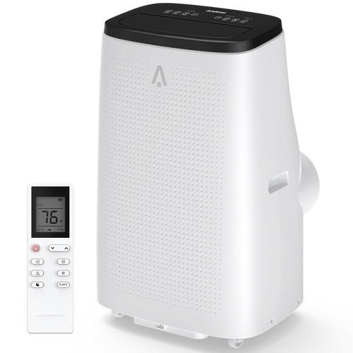 14000BTU Portable Air Conditioner Air Conditioner Unit with Remote Control, Cool, Fan and Dry Functions, Portable AC with Sleep Mode/24Hrs Timer, Low noise, Fast Cooling for 700 Sq.ft(White)