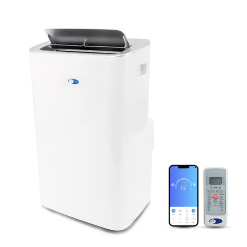 Whynter Portable Air Conditioner 12,000 BTU with Dehumidifier, Cooling Fan & Smart Wi-Fi for 450 Sq Ft Rooms, Includes AC Unit Window Kit, ARC-0850XP (8,000 BTU SACC), White