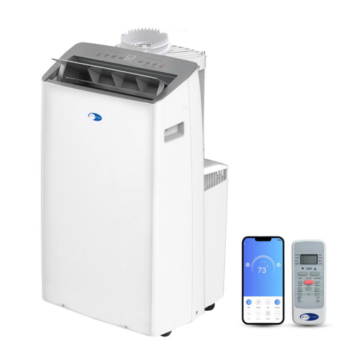 Whynter ARC-1230WN 14,000 BTU (12,000 BTU SACC) NEX Inverter Dual Hose Cooling Portable Air Conditioner, Dehumidifier, and Fan with Smart Wi-Fi, Up to 600 sq ft in White