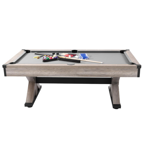 VEVOR 7ft 3-in-1 Multi Game Table with Dining, Pool, and Tennis Table, for Family Game Room Adults