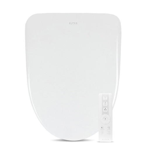 Bidet Toilet Seat in Elongated White | Ultra Low Profile | Endless Warm Water